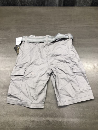 Lee Shorts Youth Size 12 Relaxed Fit Gray With Belt NWT - Picture 7 of 9