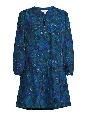 time and tru long sleeve dress NWT Time and Tru Long Sleeve Print Woven Dress Size Medium 8-10