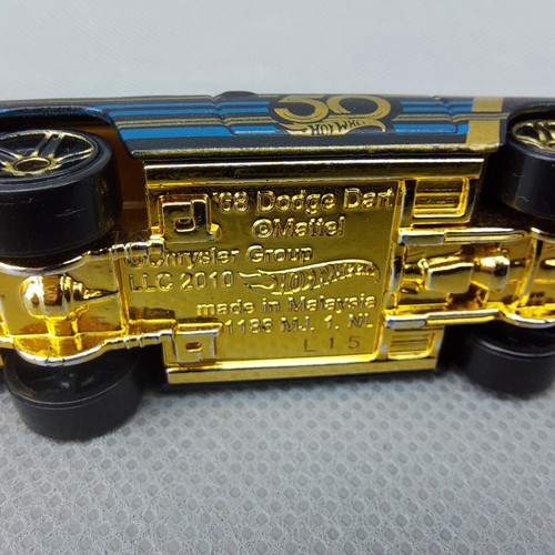 Hot Wheels 1968 Dodge Dart 50th Anniversary Black and Gold 1:64 #3278 - Bild 6 von 8