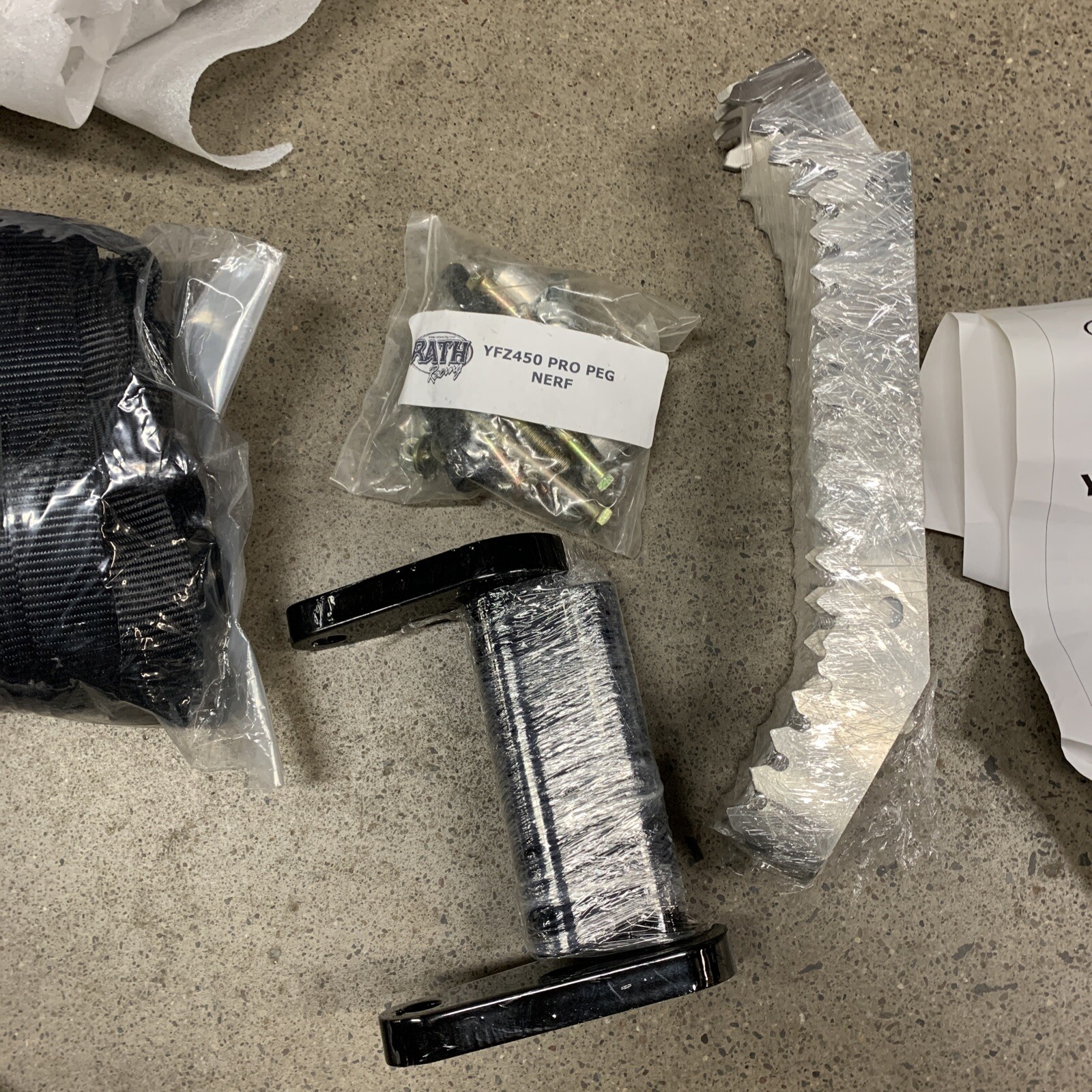 RATH RACING SET PRO PEG NERF BARS & STANDARD FOOT PEGS YAMAHA YFZ450