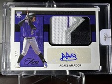 2023 Adael Amador Panini Three & Two Rookie Jersey Auto RPA #107 2/7