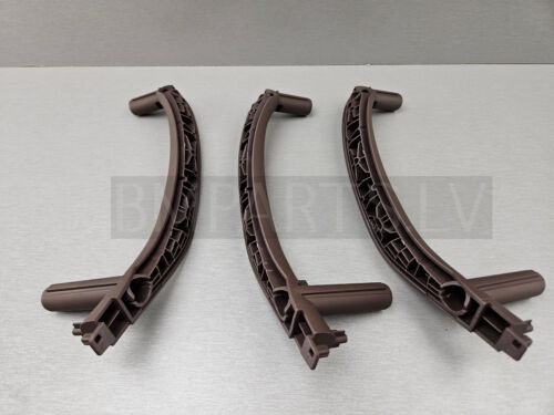 NEW BM BMW X5 F15 LHD DOOR PULL STRAP SUPPORT SET MOKKA 7356127 & 2x 7356128 - Picture 2 of 15