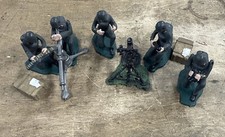Vintage Comet Authenticast German WWII Mortar Crew Gunners Lead Soldiers 54mm 2