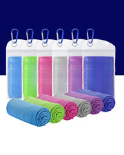 Cooling Towels 6 Pack 40"x12" , Quick Dry Neck  Face Towels for Sports Camping