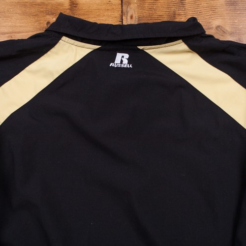 Chaqueta cortavientos deportiva Russell vintage L negra cremallera - Imagen 7 de 8