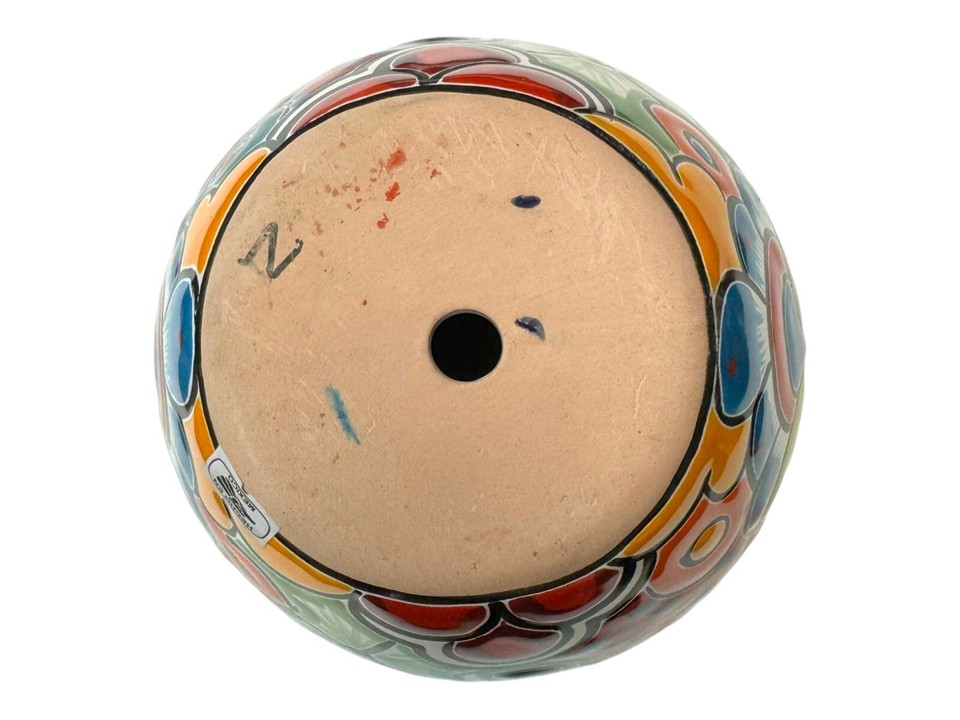 Talavera Michoacana Planter Pot Mexican Pottery Hand Painted Home Decor