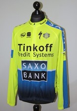 2014 2016 UCI Tinkoff Saxo cycling team long sleeves shirt Size M
