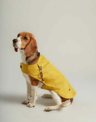 Joules Mustard Water Resistant Dog Coat 