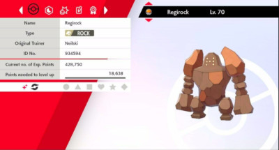 Pokemon Schwert & Schild Shiny Regirock 6IV Max EVs