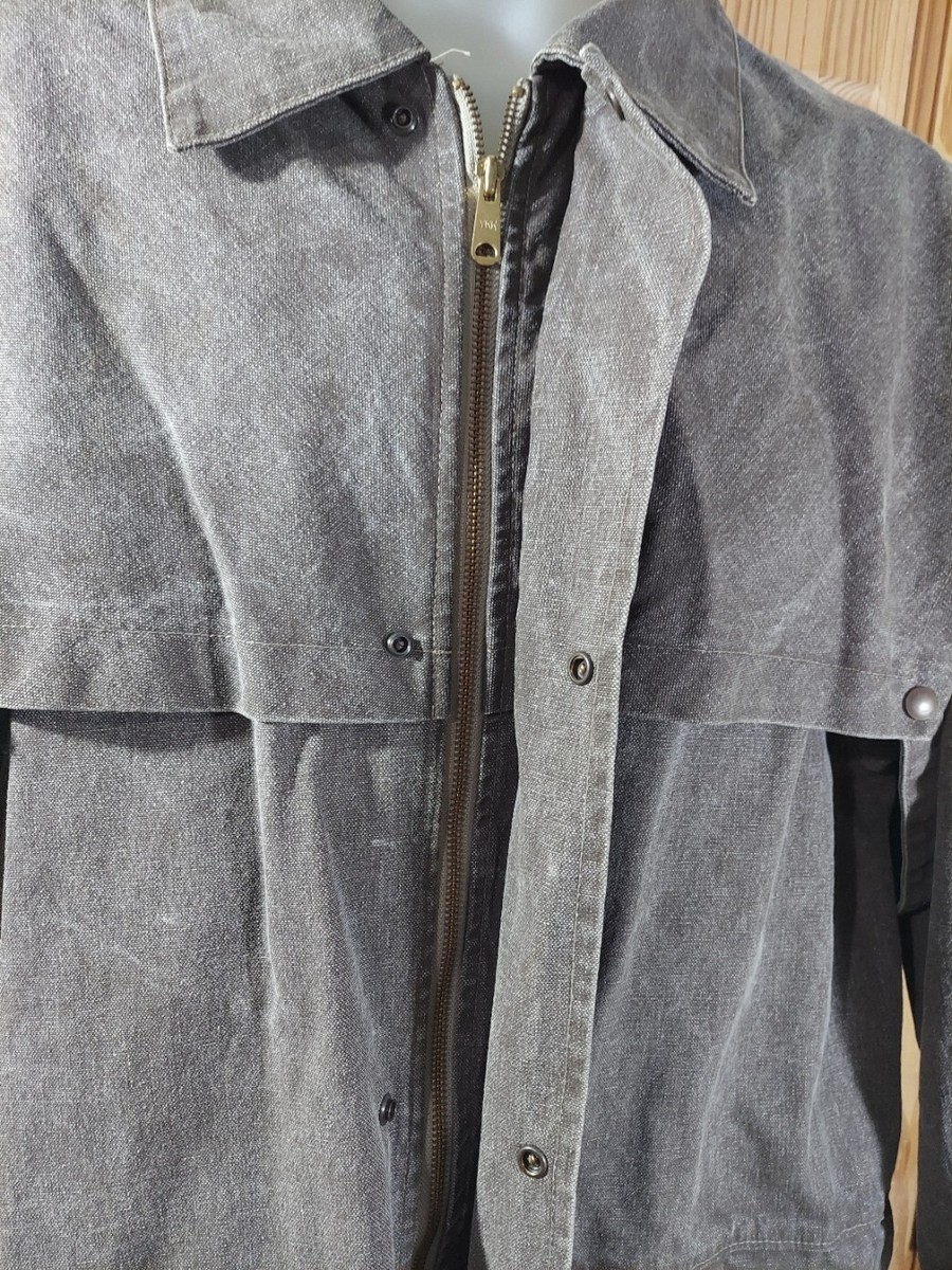 DROVER STATION ダスターコート Drover Station No. 4 Gray Duster/Drover Heavy Cotton Canvas