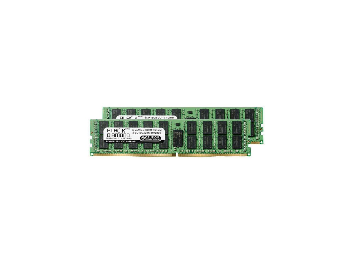 Black Diamond Memory 32GB (2 x 16GB) 288-Pin DDR4 SDRAM ECC