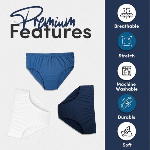 BOYS 10 PACK BRIEFS UNDERWEAR KNICKERS 100% COTTON RICH AGE 2-16 BELVIAN - Picture 3 of 14