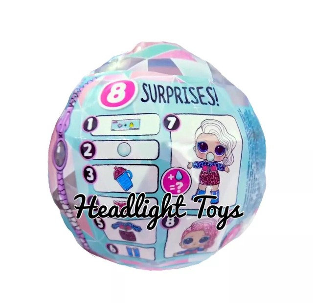 4 LOL Surprise Dolls Winter Disco Series Glitter Globe Balls Holiday