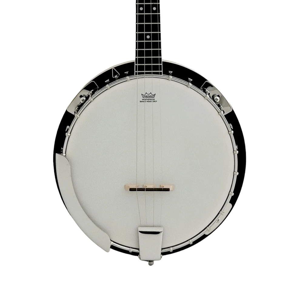 Caraya 4-String Mahogany Body Resonator Tenor Banjo with pickup BJ004EQ2 - Image 2 of 4