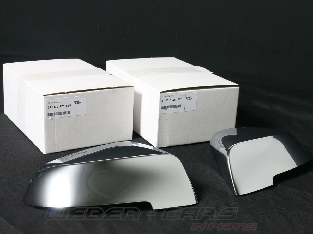 2221523 2221534 Chrome Caps Mirror Casing New OEM BMW 7er F01 F02 