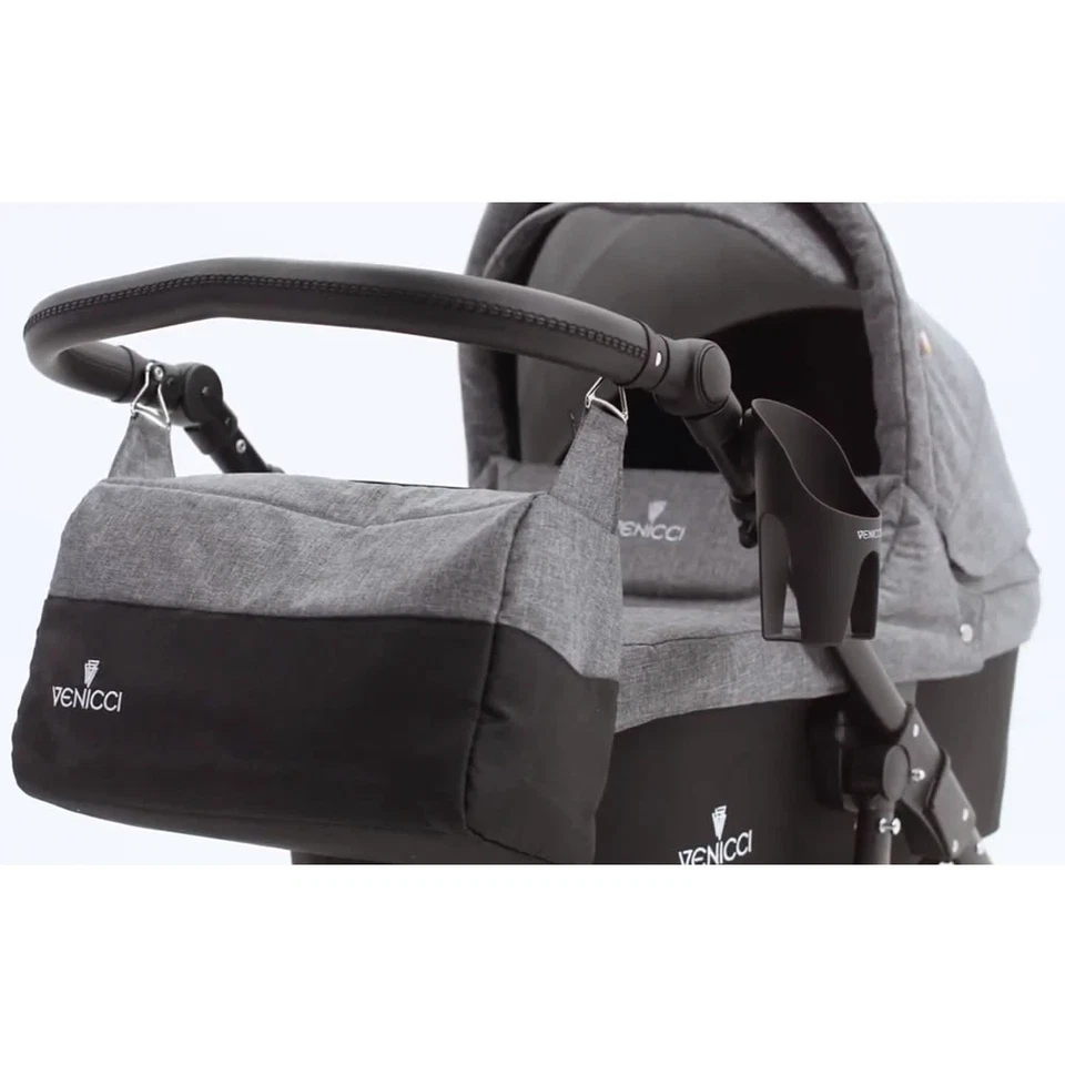 Venicci Soft Stroller with Bassinet in Denim Grey - Image 3 of 4