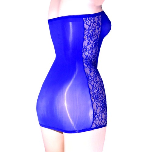 Glänzendes Glänzendes Durchsichtiges Kleid Figurbetontes Kleid Röhrenkleid : - Picture 12 of 23