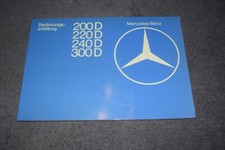 Operating Instructions Manual Mercedes W123 200D-300D Unused