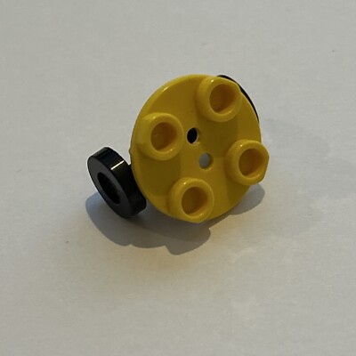 1x Lego Halterung 2x2 rund 2655 gelb Rad Achse 2496 schwarz ege44