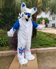 Fursuit Long Haired Lion Mascot Party Costume Walking Halloween Set cosplay  44