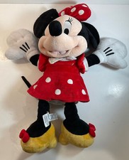 Minnie Mouse Disney Store Original Authentic 18" Plush Red Dress  Bow