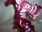 New, amigurumi  burgundy dragon, toasting marshmallow 13" t      a — photo 4