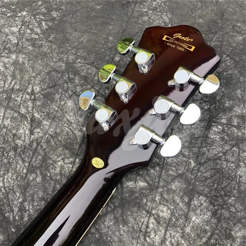 Guitarra Eléctrica Grote Red Custom LP Cuerpo Sólido Cuerpo Caoba Diapasón de Palisandro - Imagen 7 de 7