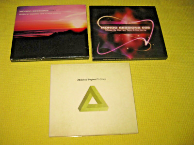 Darren Tate Mondo Sessions 001 002 Above & Beyond Tri-State 3 CD Albums Trance