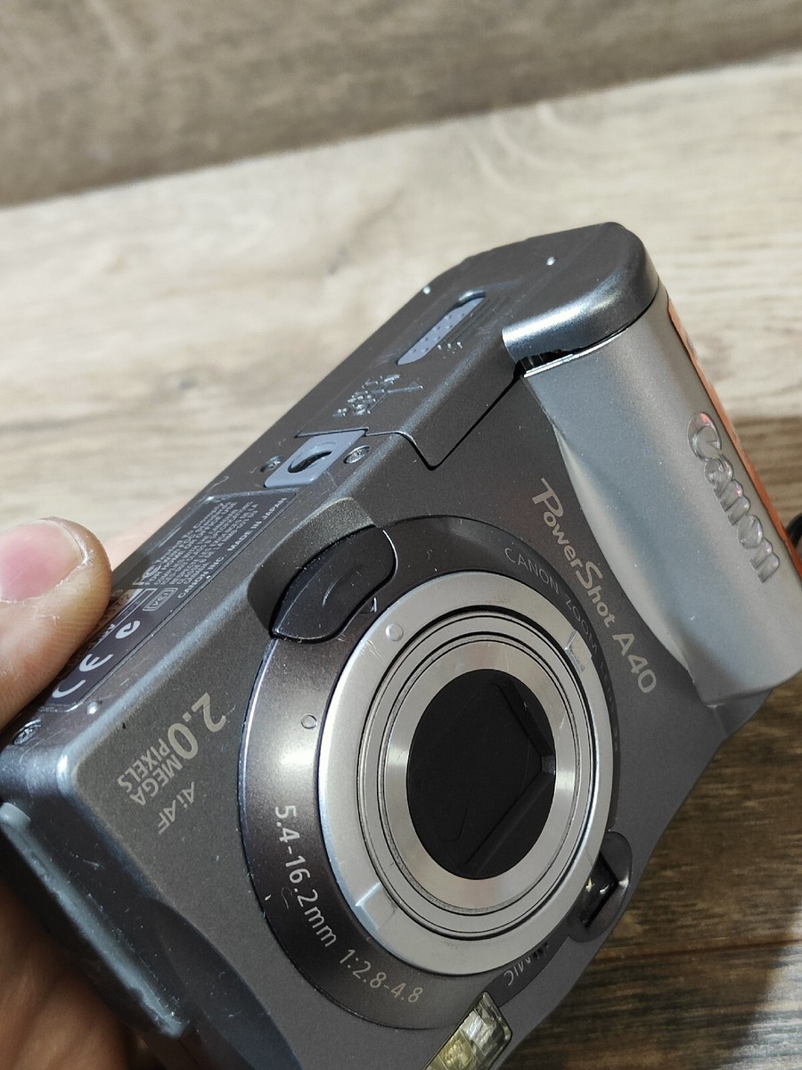 Canon PowerShot A40 2.0 MP Compact Digital Camera Silver Tested | eBay