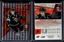 2021-22 CHL SP Game Used Authentic Prospects Orange Foil Carson Lambos /499