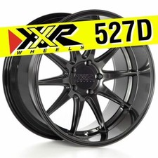 Xxr 527d 18x10.5 5x114.3 20 Chromium Black Wheels Set Of 4