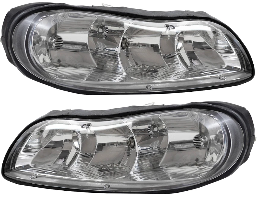 Juego de faros halógenos para conductor y pasajero para Chevrolet Malibu 1997-2003 Foto 2 de 3