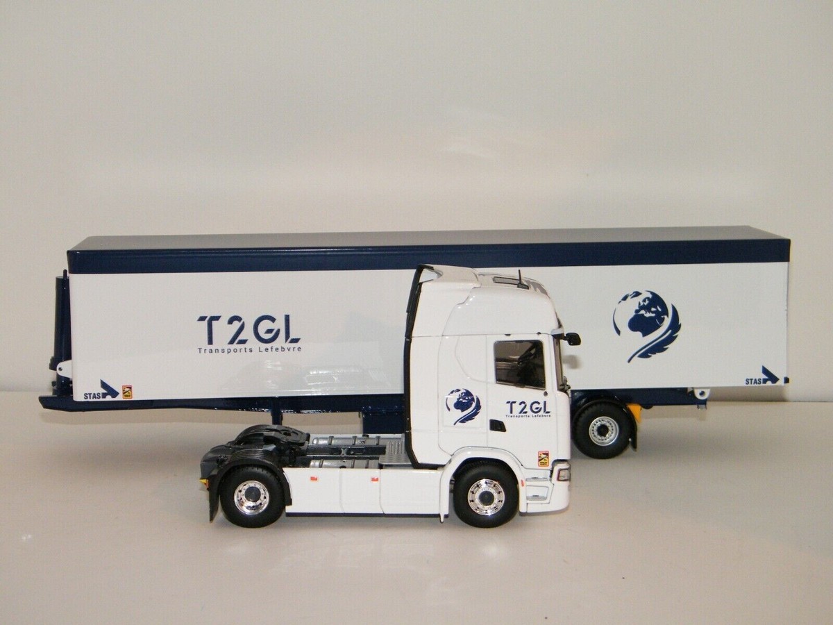 Modèle Réduit Scania 500 S Benne Céréalière Eligor 1/43 - Blanc, Réf. 118131, Neuf