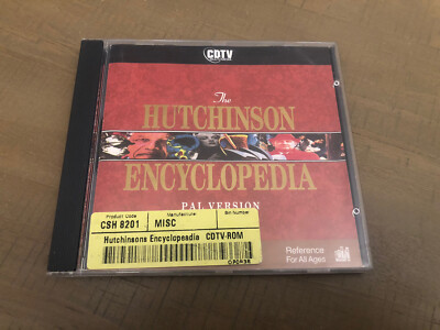 Vintage Video Game Commodore Amiga CDTV The Hutchinson Encyclopedia Authentic
