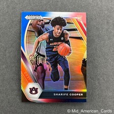 2021 Panini Prizm Draft Picks Sharife Cooper Red White Blue #26 Auburn Tigers
