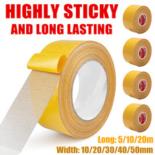 Double-Sided Mesh Carpet Tape 5/10/20m Roll Heavy Duty Super Sticky Tape for Rug