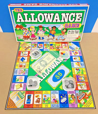 Vintage The Allowance Game Board Game Lakeshore Educational Finance Complete