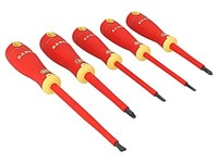 B220.015 Set: Schraubendreher Isoliert Pozidriv®Flach Bahcofit 5Stk. Bahco