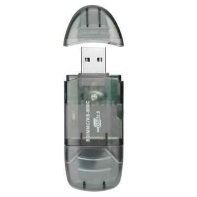 2X Portable Smoke SDHC SD MMC Memory Card Reader to USB 2.0 Adapter