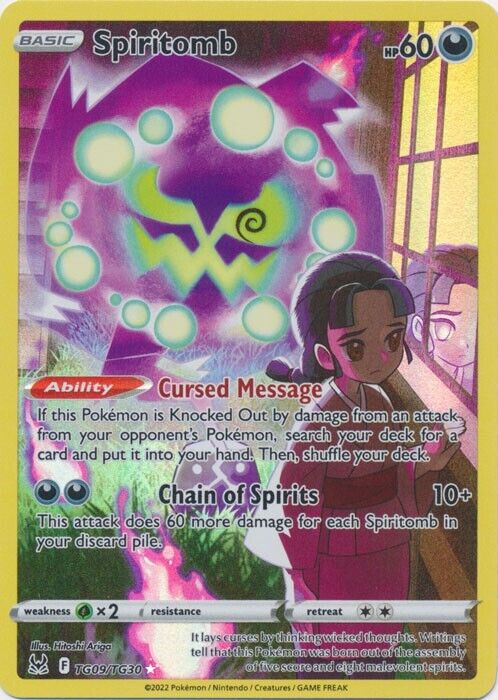 Pokemon Card TCG - Spiritomb TG09/TG30 Ultra Rare - Lost Origin - Near Mint