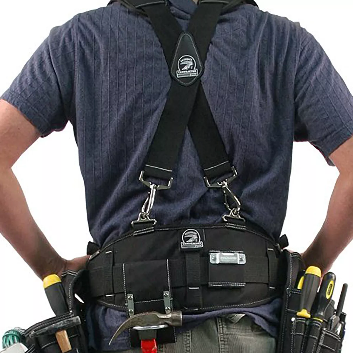 Gatorback B140+B606, Carpenters Tool Belt & Suspenders Combo