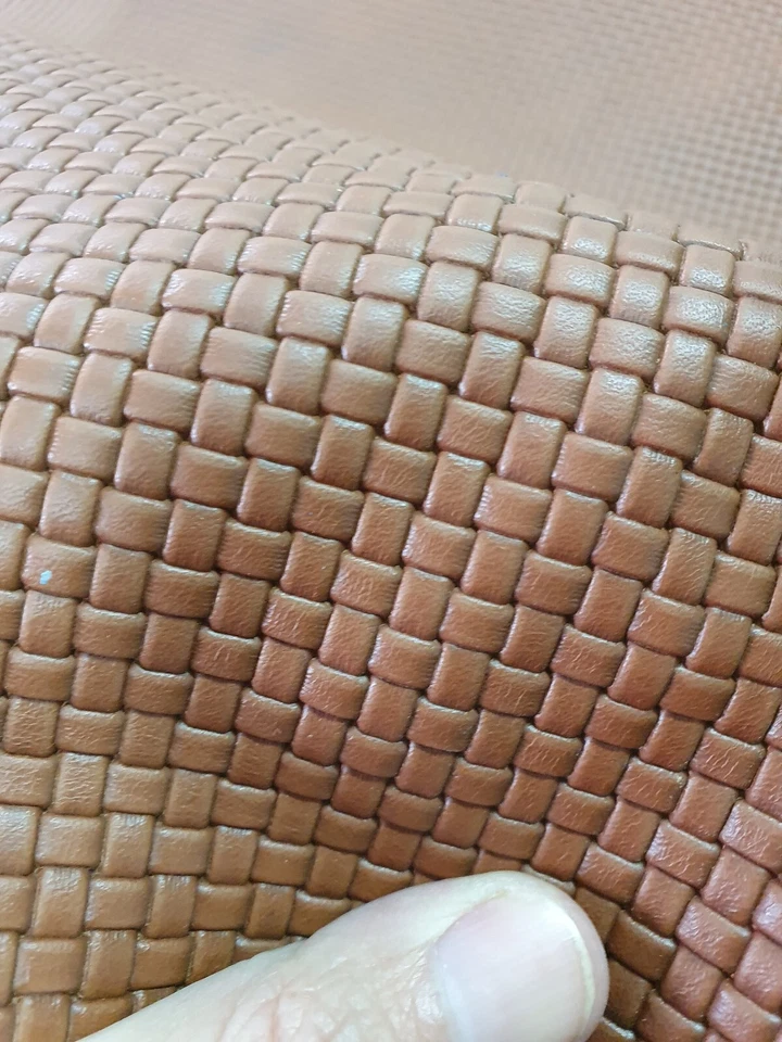 Cuero de vaca en relieve, piel de vacuno impresa genuina, tejido/efecto mate 3 oz Foto 3 de 4