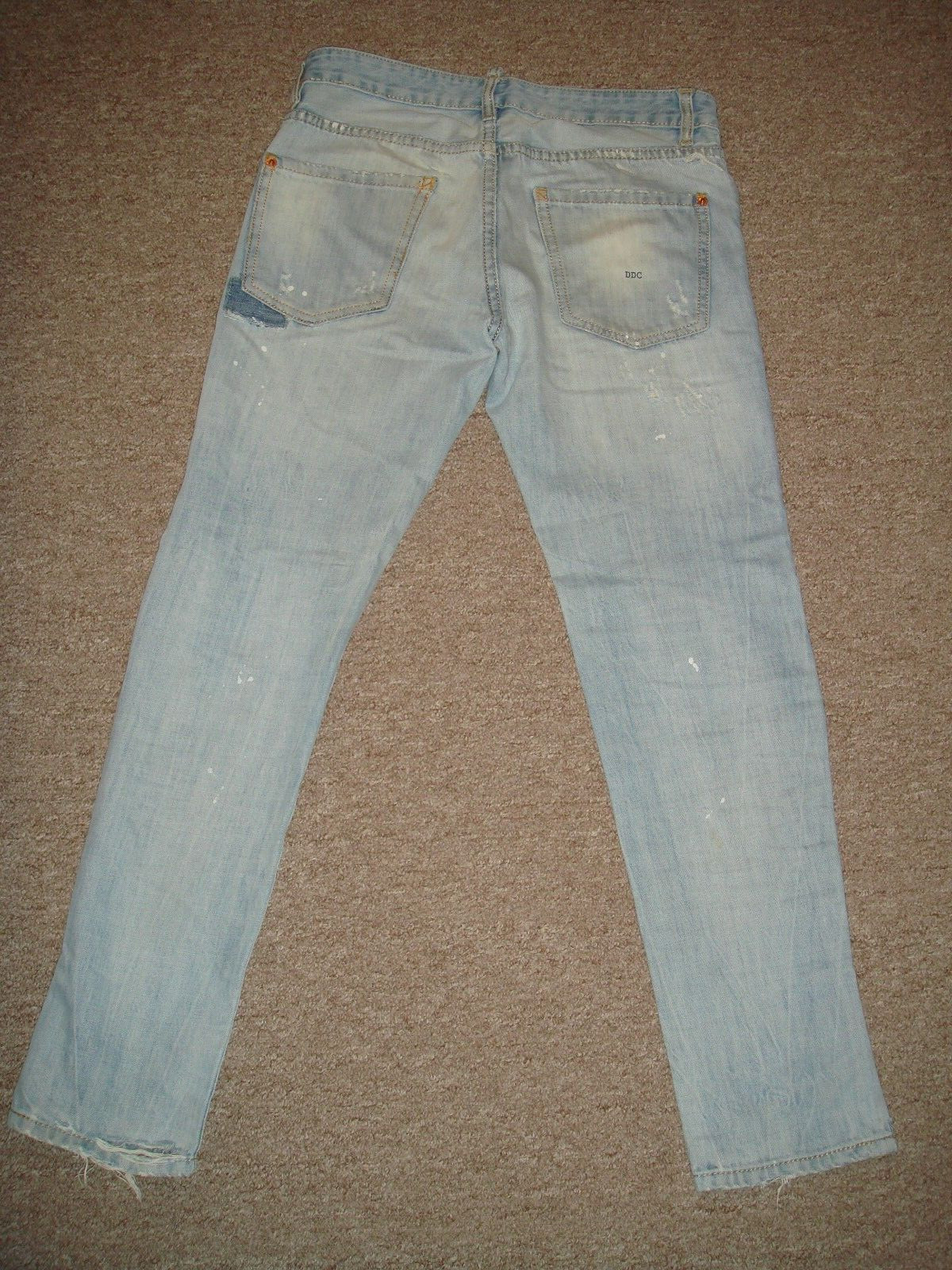 DSQUARED2 PATCH DISTRESSED PAINT SPLATTER SLIM DE… - image 2