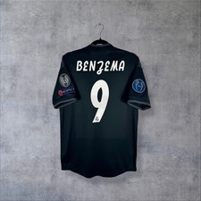 Real Madrid 2018-2019 Auswärtstrikot Benzema #9 Adidas Größe M Player Issue