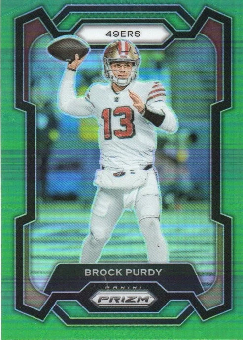 2023 Panini Prizm #266 (GREEN PRIZM) - Brock Purdy
