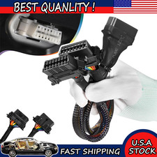 For Obd Ii Obd 2 16pin Splitter Extension Cable Male Dual Female Y Cable Adapter