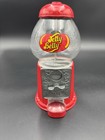 9" Jelly Belly Red Gumball Candy Dispenser Machine Glass Metal Collectible