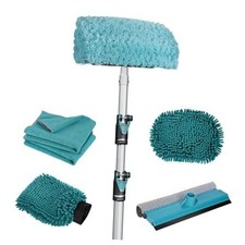 12FT Car Wash Brush with Long Handle, Car Cleaning Kit with Soft Wash Brush,