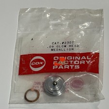Vintage Cox Medallion .09 Glow Head w/ Gasket 2302 NOS Original Factory Parts