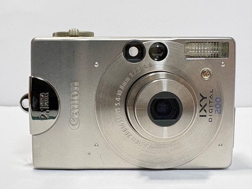 Canon IXY DIGITAL 200 Compact Digital Camera Silver 4.0-40mm Lens Tested